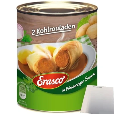 Abbildung von Erasco 2 Kohlrouladen in Herzhafter Sauce (800g Dose) + usy Block