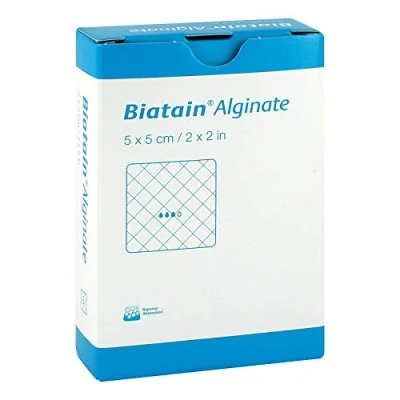 Abbildung von Biatain Alginate Kompressen 5x5 cm 10 St