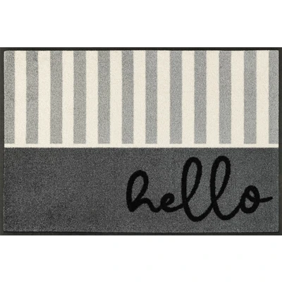 Abbildung von wash+dry by Kleen Tex Fußmatte &quot;Hello Stripes&quot;, rechteckig, 7 mm Höhe