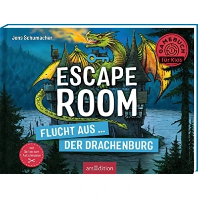 Abbildung von Escape Room Flucht aus der Drachenburg: mit Seiten zum Aufschneiden Krimi für Kinder vielen spannenden Rätseln