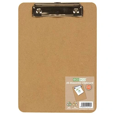 Abbildung von eco Masonit Klemmbrett mit niedrigem Profil, A5, eco118