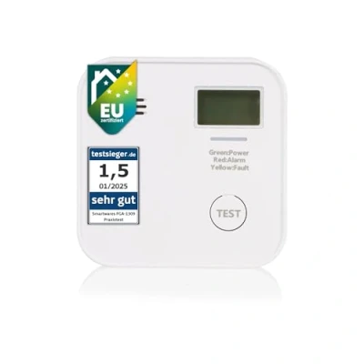 Abbildung von Smartwares CO Melder 10 Jahres Batterie LED Bildschirm &amp; Anzeige Testknopf FGA 13091