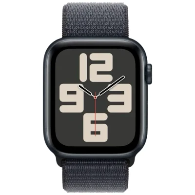 Abbildung von Apple Watch SE 2024 4G 44 mm Mitternacht Sport Loop