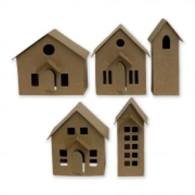 Abbildung von Sizzix Thinlits Die Set 16PK Paper Village 664741 Tim Holtz (10 20)