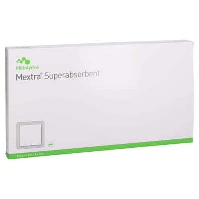 Abbildung von Mextra Superabsorbent Verband 22,5x42,5 10 St