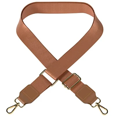 Abbildung von EAZY CASE Schulterriemen Schultergurte für Taschen unifarbend Schmale Gürteltasche Kordel Riemchen Taschenband Umhängetasche Braun