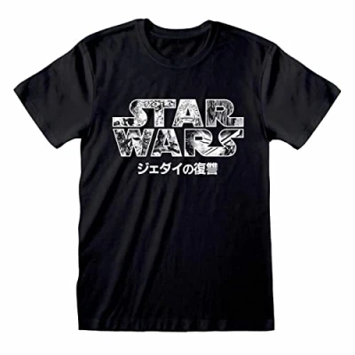 Abbildung von Henry Tiger STAR WARS LOGO Tshirt print, Herren, Größe: Large, Black