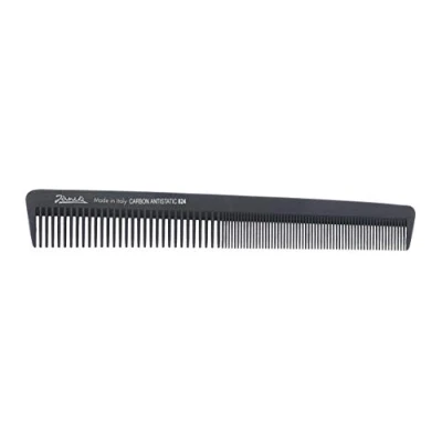 Abbildung von Jäneke Profi Haarschneidekamm 55824 Carbon Kamm ca. 19,5 cm (antistatisch) Haarkamm feine und weite Zahnung (824)
