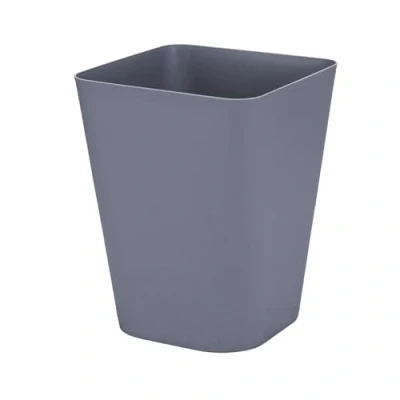 Abbildung von Sinoba Papierkorb 6102 Mülleimer Abfalleimer Papiereimer Kunststoff ideal für Kinderzimmer Büro Küche Höhe 29 cm 12L (Blaugrau)