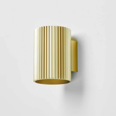 Abbildung von Loevschall Sekvens Wandleuchte Wandlampe Braun Beleuchtung für Küche, Bad, Wohnzimmer &amp; Flur LED Innen Minimalistische Stilvolle aus Brüniertes Messing