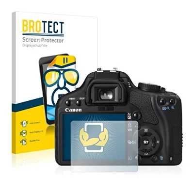 Abbildung von BROTECT (2 Stück Schutzfolie für Canon EOS 450D Displayschutz Folie Ultra Klar