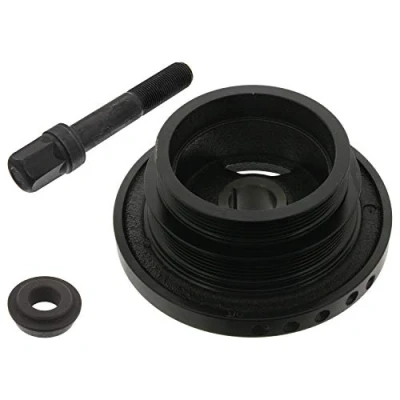 Abbildung von FEBI BILSTEIN 39654 Kurbelwellenriemenscheibe 5PK + 6PK 194, 129 9 mit Schraube, Rohrverbinder BMW: 3 Touring, Limousine, X5