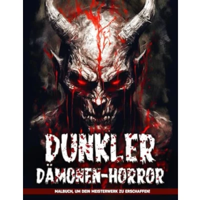 Abbildung von Dunkler Dämonen Horror Malbuch Für Erwachsene: Dämon Ausmalbilder Erwachsene Zur Beruhigung Und Ideale Geschenke Alle Altersgruppen Jeden Anlass