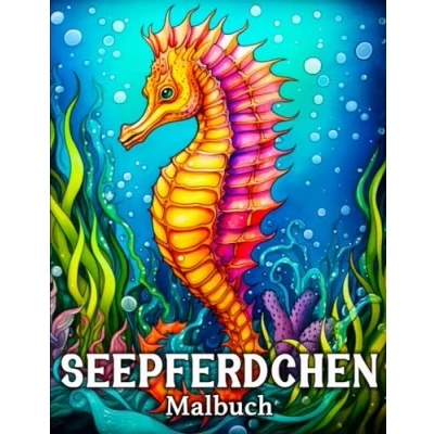 Abbildung von Seepferdchen Malbuch: 50 niedliche Bilder zum Ausmalen und Entspannen