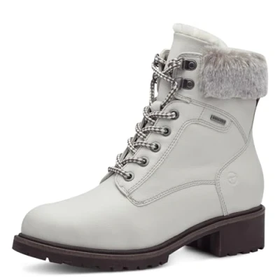 Abbildung von Tamaris Winterboots, Blockabsatz, Winterstiefelette, Schnürboots in veganer Verarbeitung