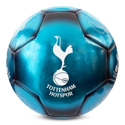Abbildung von Hy Pro Offiziell lizenzierter Tottenham F.C. Classic Signature Fußball, Metallic, Größe 5, Spors, Training, Match, Merchandise, Sammlerstück für Kinder und Erwachsene, Blau