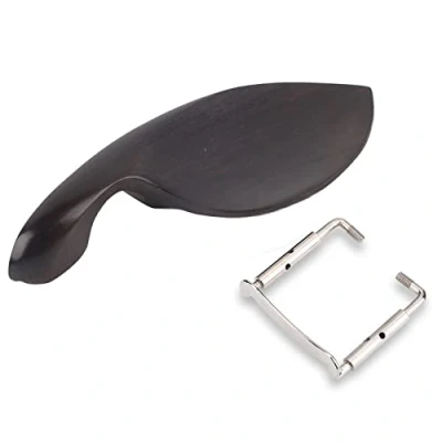 Abbildung von Violine Kinnhalter mit Standard Halter, Verstellbarer Metallhalterung für 4/4 Musikinstrument Zubehör