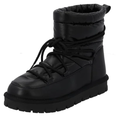 Abbildung von Palado Winterstiefel Damen Falenas by Sila Sahin bequeme Winterboots warm gefütterte Stiefel mit Kunstfell modische Stiefeletten Schwarz UK3,5 EU36