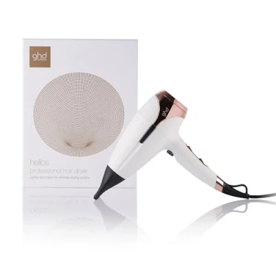 Abbildung von ghd helios Haartrockner, professioneller Haartrockner für Geschwindigkeit und Kontrolle, mit Ionen Technologie, ABS, Weiß, standard