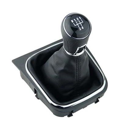 Abbildung von L &amp; P Car Design Schalthebel Schaltsack Schaltknauf Auto für VW EOS Jetta Golf 5 + 6 Scirocco (Set, 1 St., Rahmen), Plug&amp;Play Montage
