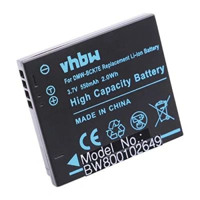 Abbildung von vhbw Akku LI ION 550mAh kompatibel mit PANASONIC Lumix DMC FS40, FS45, FT25 ersetzt DMW BCK7, BCK7E, BCK7PP, NCA YN101F, VW BCK7