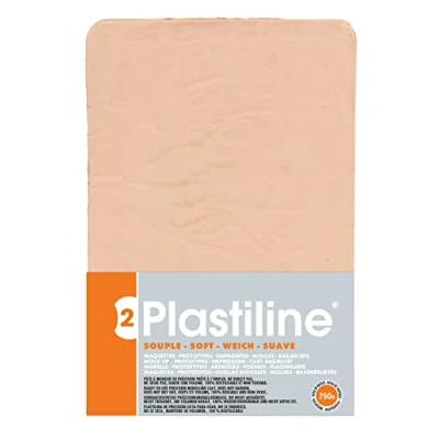 Abbildung von J. Herbin 7250T Plastilin für den Modellbau, 750g, zum modelieren, HG50, flexibel, 1 Block, Rosa