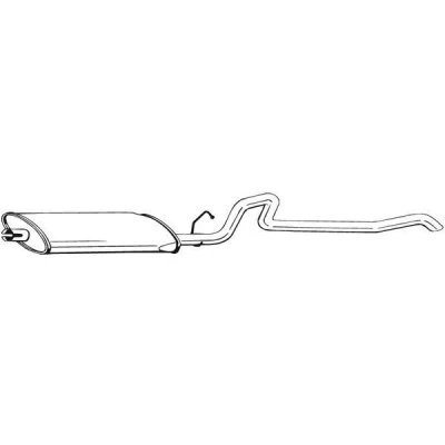 Abbildung von BOSAL 287 183 Endschalldämpfer JEEP: Cherokee II