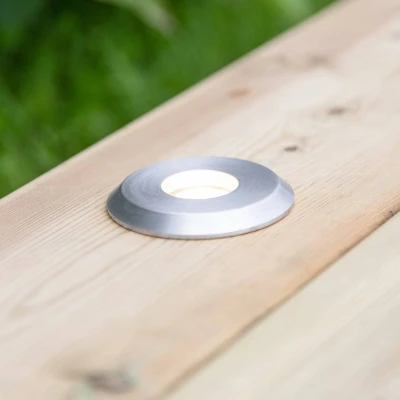 Abbildung von Garden 24 Decklight, silber, Licht oben, 3W
