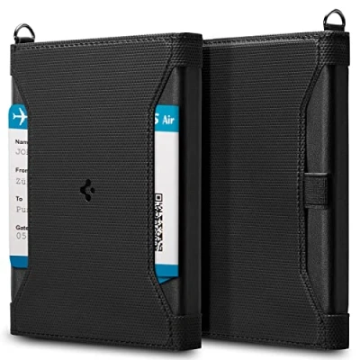 Abbildung von Spigen AFA05538, Schwarz, Stoff, Veganes Leder, Monochromatisch, 5 Taschen, 104 mm, 144 mm