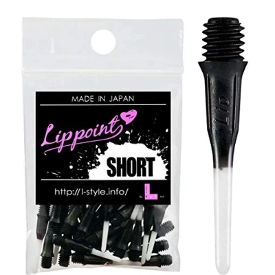 Abbildung von L Stil (El Stil) Lippe Punkt Gradient kurzen schwarzen 30pcs ott1108