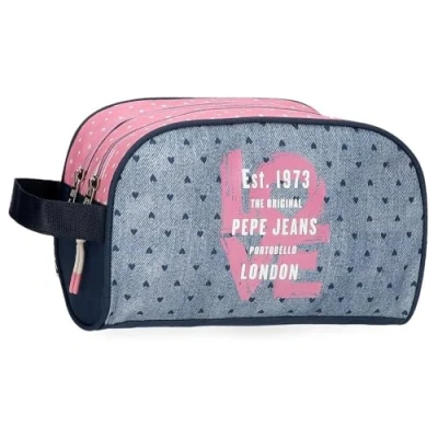 Abbildung von Pepe Jeans Noni Denim Schulrucksack mit Trolley, Mehrfarbig, 30 x 40 12 cm, Polyester, 14,4 l, bunt, Trolley