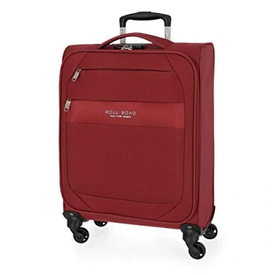 Abbildung von Roll Road Royce Kabinenkoffer Rot 40x55x20 cms Weich Polyester Kombinationsschloss 39L 2,1Kgs 4 Räder Handgepäck