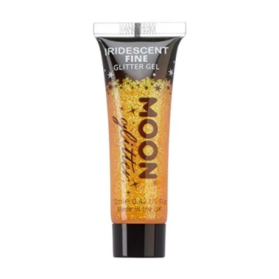 Abbildung von Moon Glitter Gel mit schillerndem feinem 12ml Orange Glitzer Gesichtsfarbe