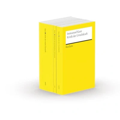Abbildung von Die drei Kritiken: Kritik der praktischen Vernunft reinen Urteilskraft. 3 Bände eingeschweißt: Kant, Immanuel Logik; Ethik 30095 (Reclams Universal Bibliothek)
