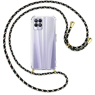Abbildung von mtb more energy® Handykette kompatibel mit Realme 8i, Narzo 50 4G (6.6&#039;&#039;) Camouflage/Gold Smartphone Hülle zum Umhängen Anti Shock Full TPU Case