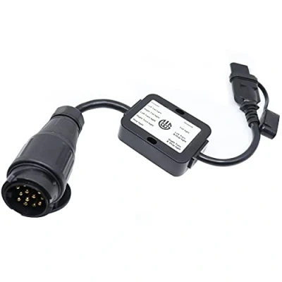 Abbildung von CARROFIX Trailer Light Converter European Round 13 Pin Connector to US 4 Way Flat Plug