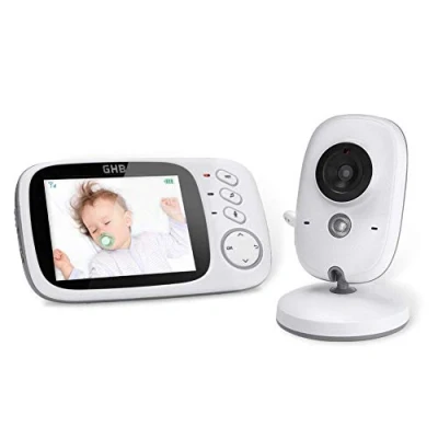 Abbildung von GHB Babyphone mit Kamera Baby Monitor 3.2&quot; LCD Nachtsicht VOX Modus Gegensprechfunktion und Schlaflieder drinnen