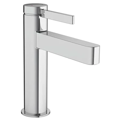 Abbildung von hansgrohe Waschtischarmatur &quot;Finoris&quot;, 11cm, mit Zugstangen Ablaufgarnitur