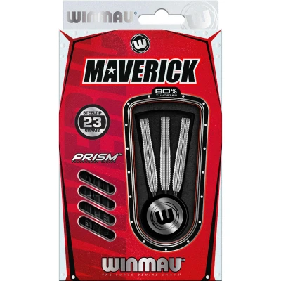 Abbildung von WINMAU Maverick 21 Gramm Profi Stahlspitze Wolfram Dartpfeile mit Flüge und Stiele (Wellen)