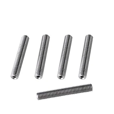 Abbildung von 5 Stück M6x40mm/50mm Düsenhals, 3D Drucker Extruder Zubehör 6 mm Gewindedurchmesser Edelstahl PTFE Rohr, Geeignet für 1,75 Filament MK8 Extruder(M6*40mm)