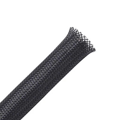 Abbildung von 6mm 7.5m PET erweiterbar geflochten kabelschlauch kabelstrumpf kabelschutz kabelmantel schwarz Alex Tech Kabel Sleeve