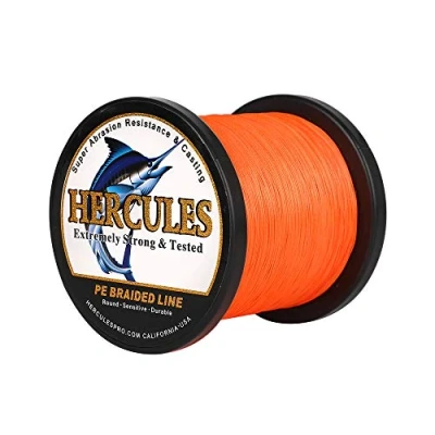 Abbildung von HERCULES Super Cast 100m 2000m Yards Geflochtene Angelschnur 10lb 300lb Test für Salzwasser Süßwasser PE Geflecht Fischdraht Superline 8 Stränge