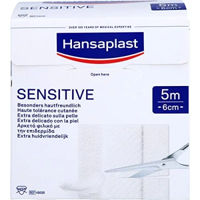 Abbildung von Hansaplast Sensitive Pflaster 6 cmx5 m Rolle