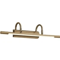 Abbildung von Trio Leuchten LED Wandleuchte Cuadro 225210104, Metall altmessing, 1x 8 Watt