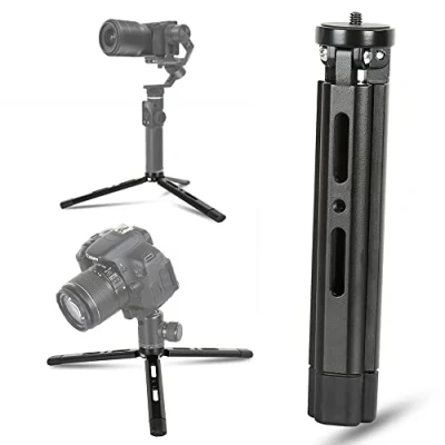 Abbildung von EaxanPic Aluminium Mini Stativ, Desktop Tischstativ für Zhiyun Smooth Q/4, Crane Plus/2, Weebill s, Ronin S/SC/RS2/RSC2, Osmo Mobile, Gimbal Griff Stabilisator Stativ