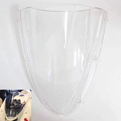 Abbildung von Motorrad Windschutzscheibe Shield Wind Screen für Kawasaki Ninja ZX6R 636 2005 2008 ZX10R 2006 2007 (Transparente)