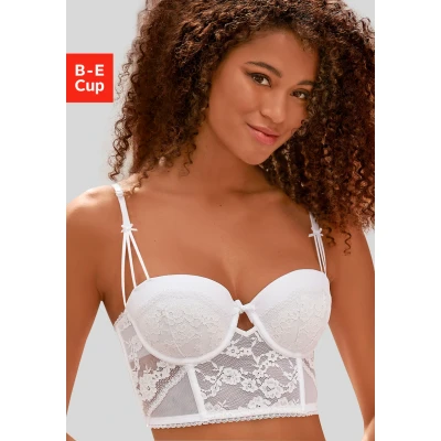 Abbildung von Lascana Corsage Bügel BH, Damen, Größe: 70B, White
