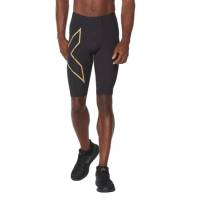 Abbildung von 2XU kurze Sporthose, Herren, Größe: XL, Black/gold reflective