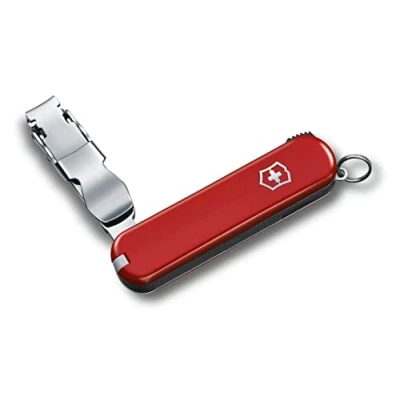 Abbildung von Victorinox Schweizer Taschenmesser, Nail Clip 582, Multitool, 4 Funktionen, Nagelknipser, Pinzette, Zahnstocher