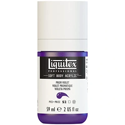 Abbildung von Liquitex 1959391 Professional Acrylfarbe Soft Body Künstlerfarbe in cremiger deckender Konsistenz, hohe Pigmentierung, lichtecht &amp; alterungsbeständig, 59ml Flasche Prismaviolett